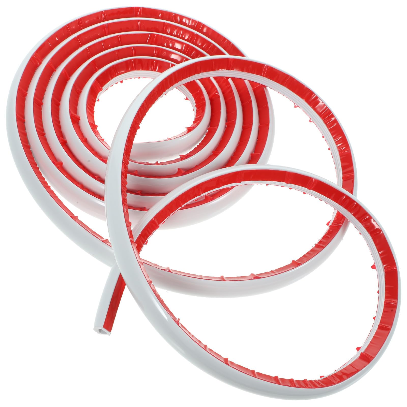 Bordure adhésive murale flexible en PVC blanc VALICLUD pour finition d'angle