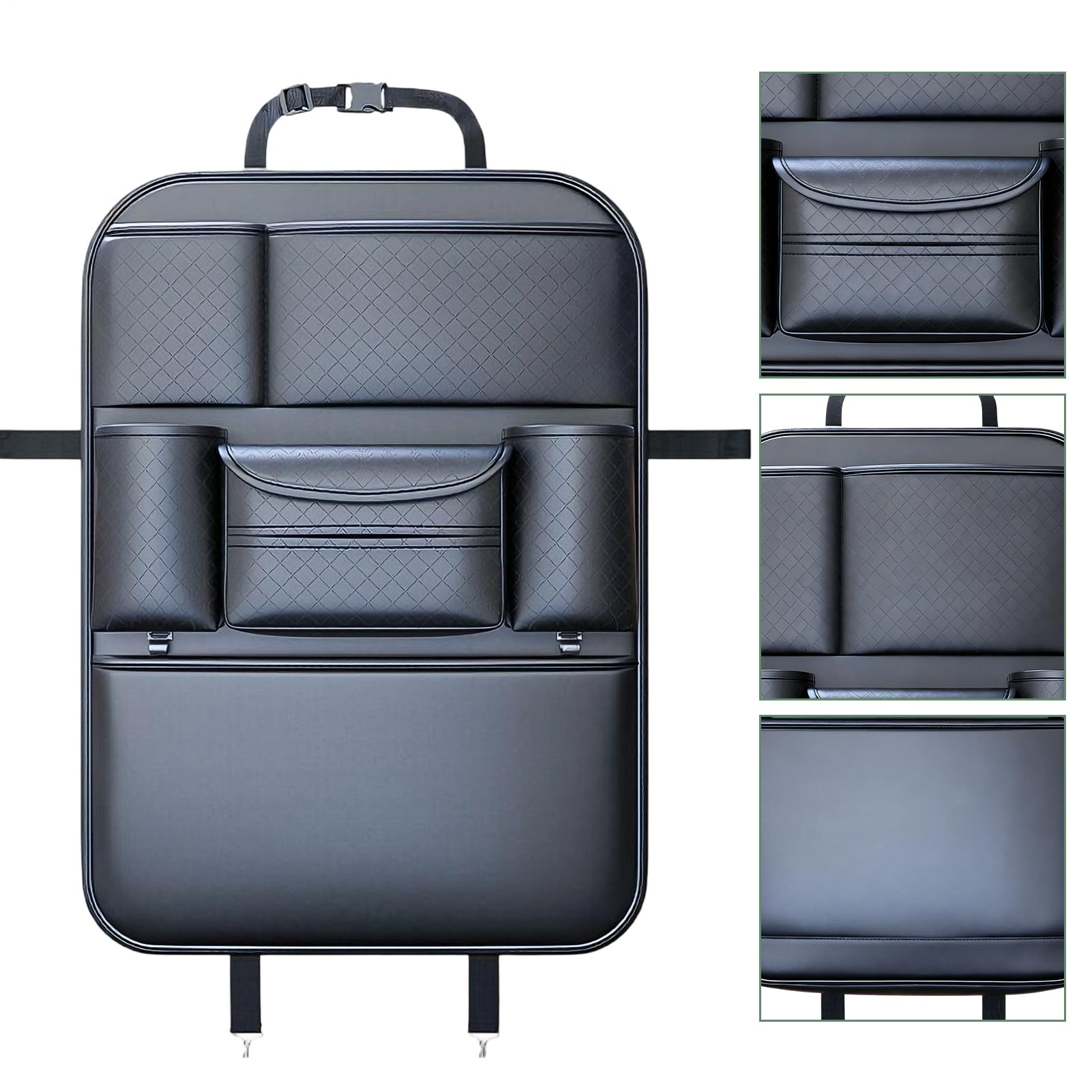 Organizzatore Auto Sedile Posteriore Grande Capacità Da Viaggio | Organizzatore Posteriore Con Paracalci Per Rimorchio Camper Camion Berlina Pick-up Tablet Giochi Snack