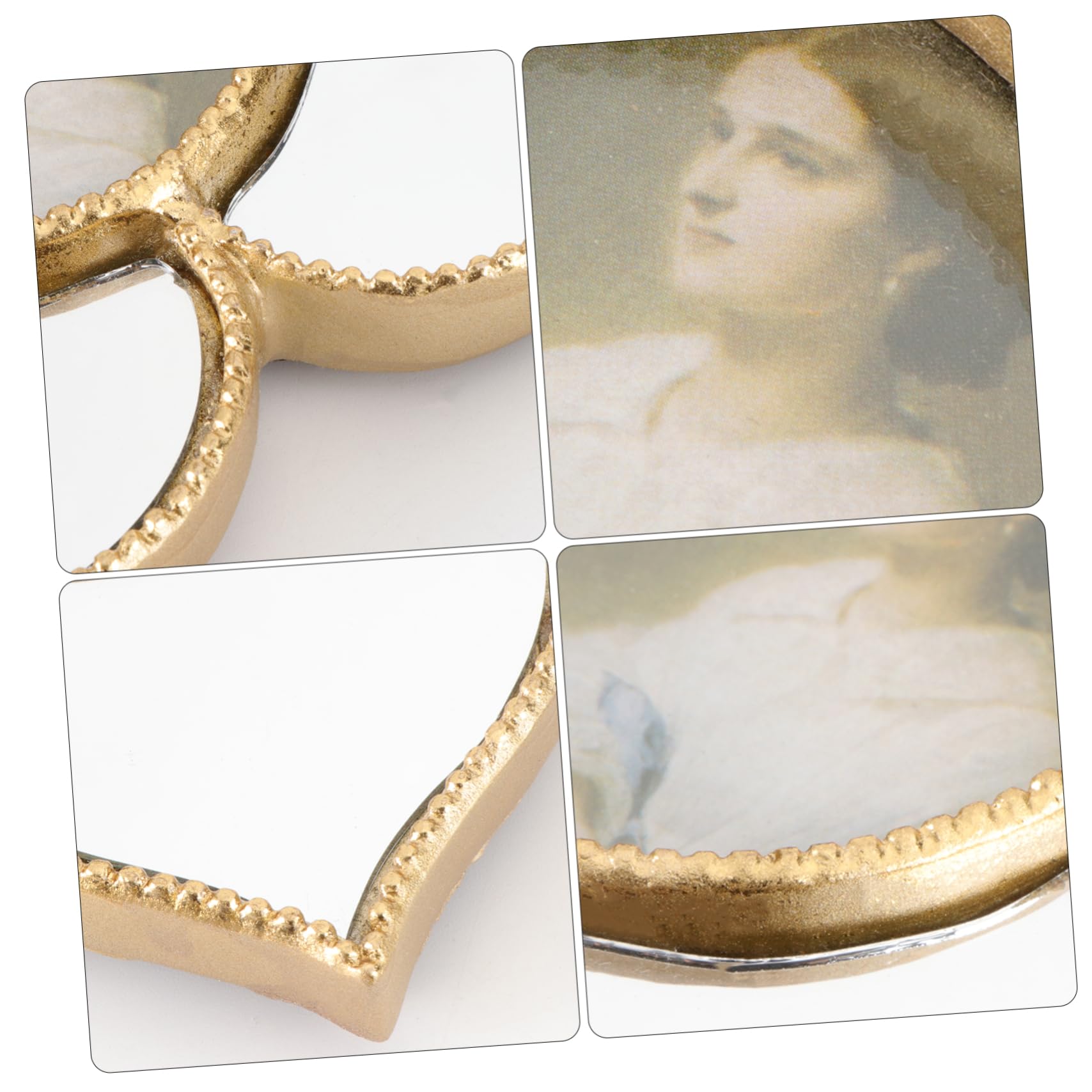 Mobestech 2stücke Goldene Resin Foto Rahmen Dekoration Für Hochzeitsfotos Ornament Für Und Studio Mit Handwerkskunst Und Eleganten Details