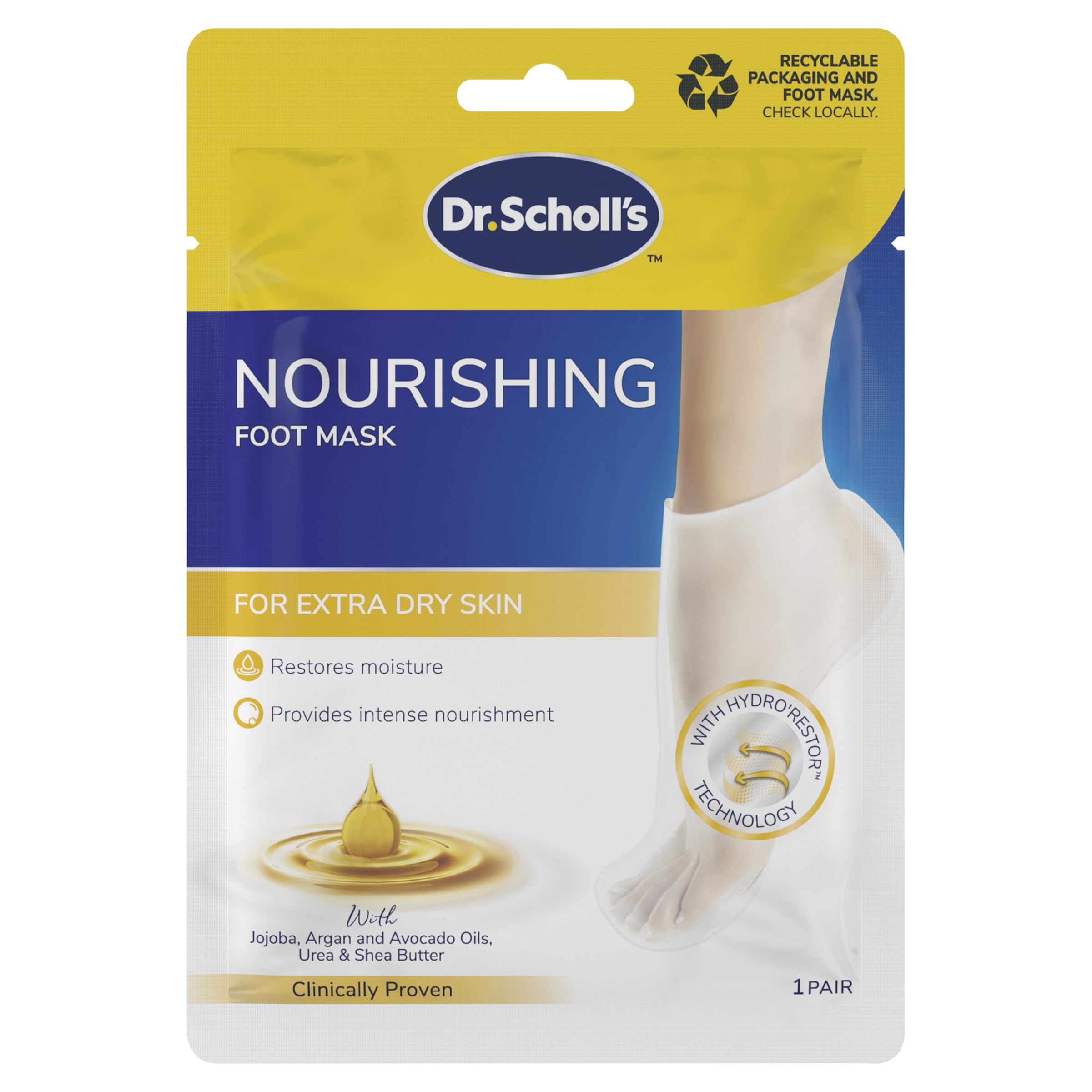 Scholl Triple Oil Footmask