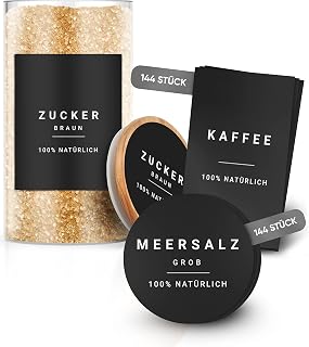 Vorratsetiketten - Küchen XXL Set Schwarz