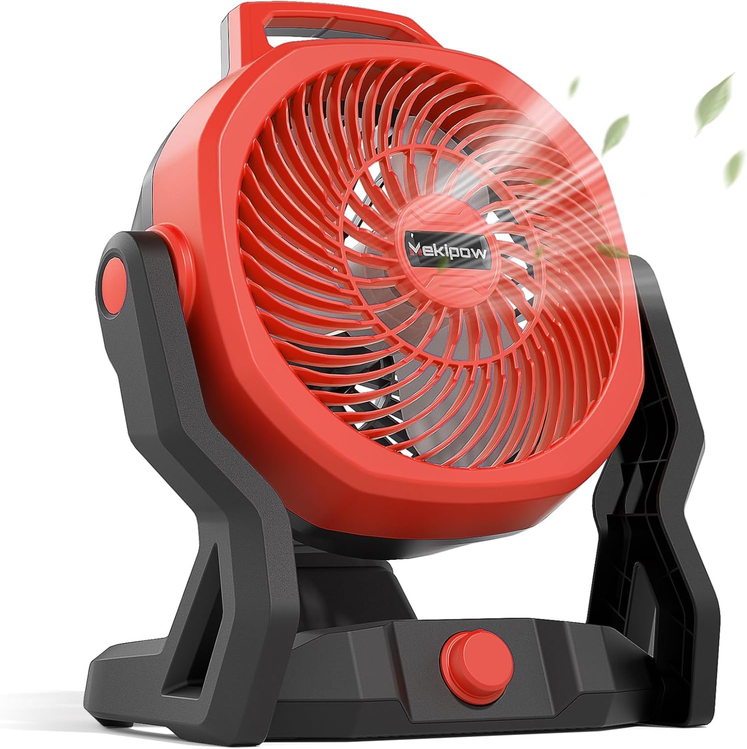Battery Powered Fan Compatible with Milwaukee M18 18V Battery, 750 CFM Cordless Jobsite Fan with AC Adapter, Brushless Motor Portable Shop Fan for Camping, Garage, Workshop, Outdoor (Tool Only)