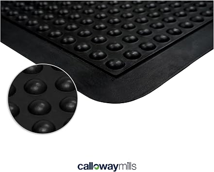 Calloway Mills Bubble Rubber Doormat (3' x 4')