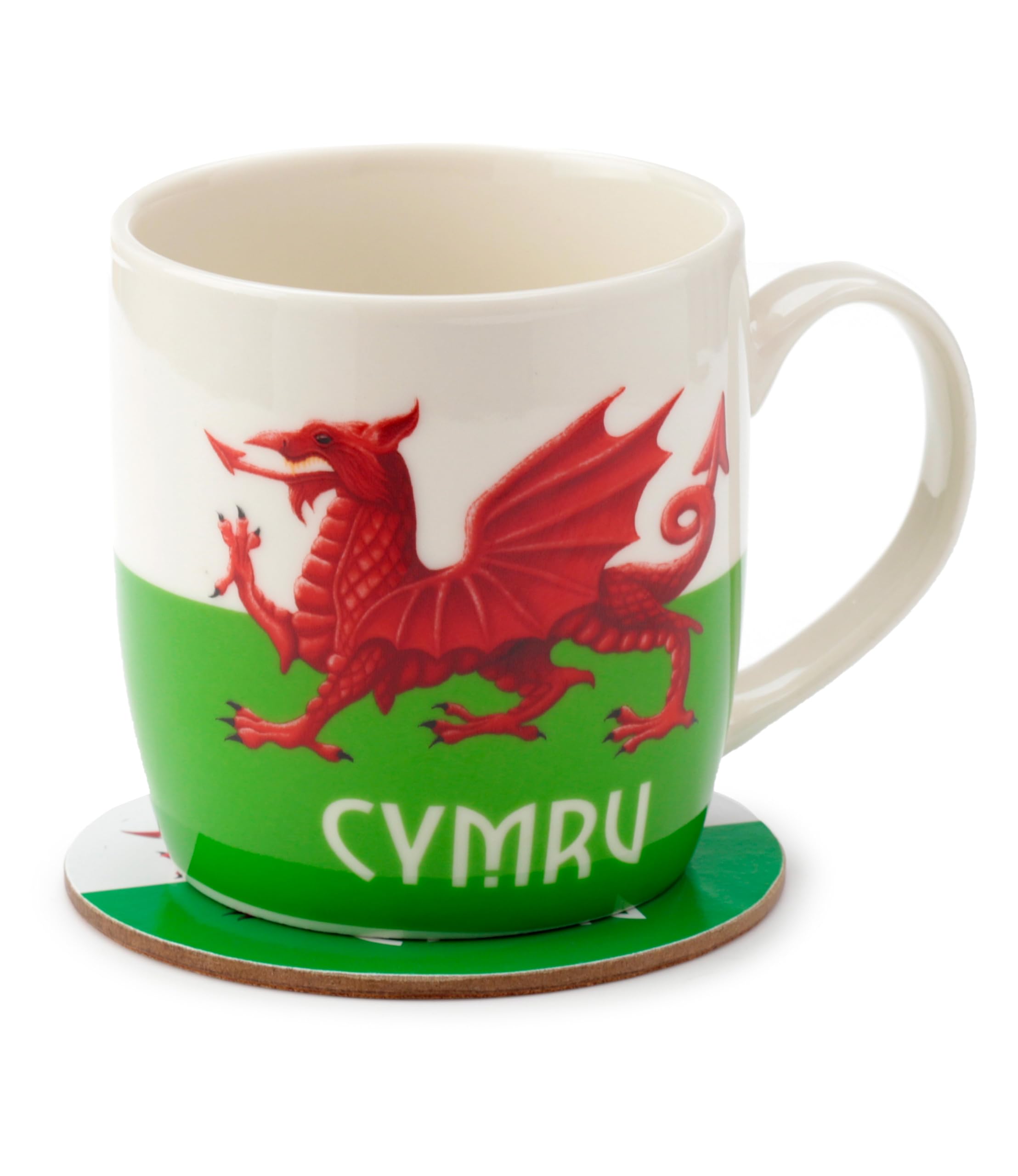 Puckator Wales Welsh Dragon Cymru Porcelain Tea Coffee Mug