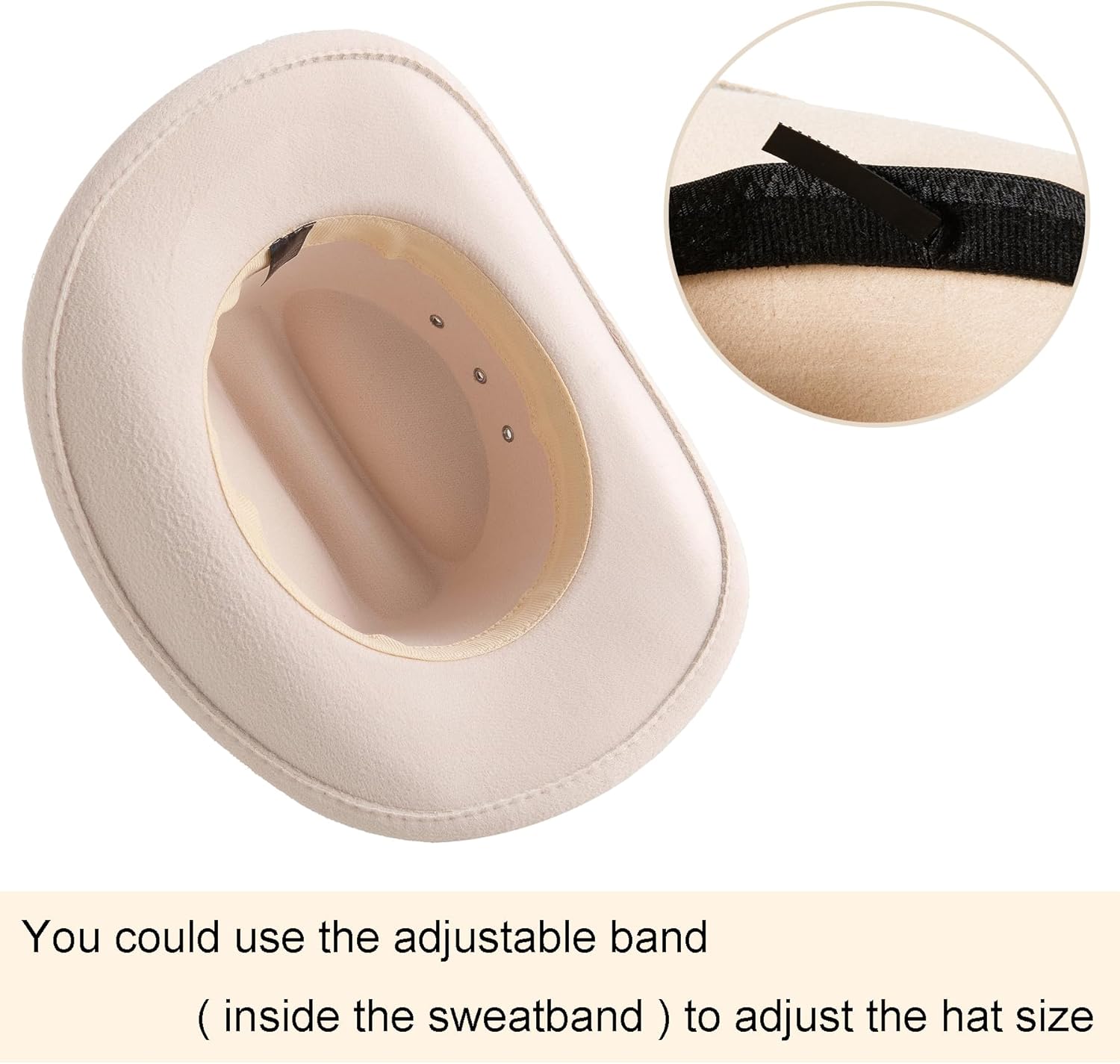 Jastore Kids Western Cowboy Cowgirl Hat Boys Girls Felt Fedora Hats with Buckle Belt - Image 5