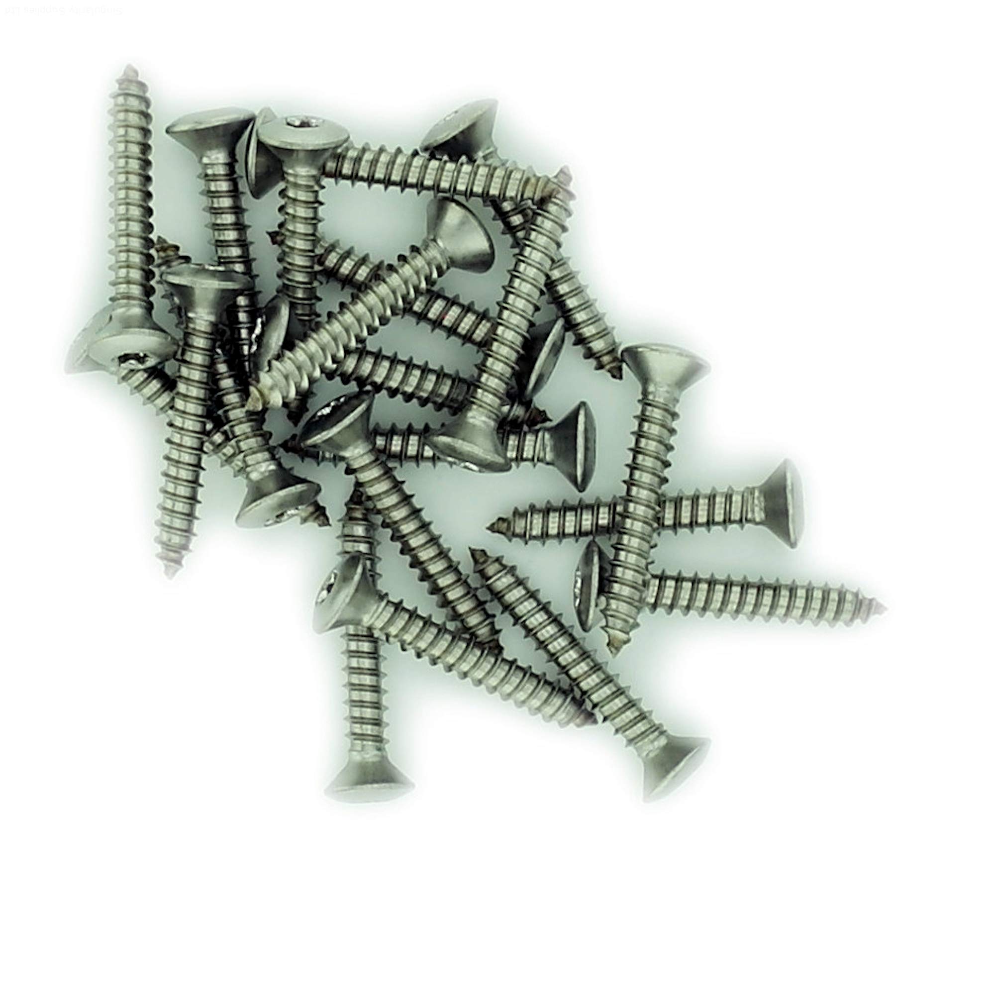 Singularity Supplies No.4 X 0.975 (2.9Mm X 25Mm) Tx Raised Countersunk Self-Tapping Screw - Stainless Steel (A2) (Pack Of 20)