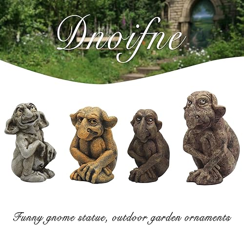 Miniatura 4 de Escultura de gárgola, estatuas de trol, escultura gótica, estatuas de gárgola al aire libre, estatua de decoración gótica de gárgola, artesanía de