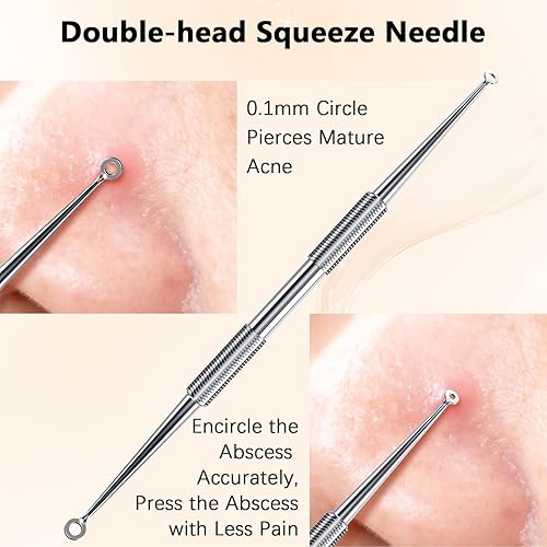 Vista 12 de Limpiador de puntos negros Bestope para acné, sin riesgo, con estuche metálico