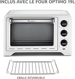 Moulinex Four posable Optimo 19 L, Thermostat jusqu'à 240 °C, 3 modes de cuisson dont gril, minuteur, 6 niveaux de cuisson, Chaleur traditionnelle, Blanc OX441110 - 6