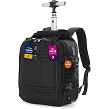 Aerolite Premium 40x30x20 Ryanair & Wizz Air 2 Wheel Trolley Backpack Bag