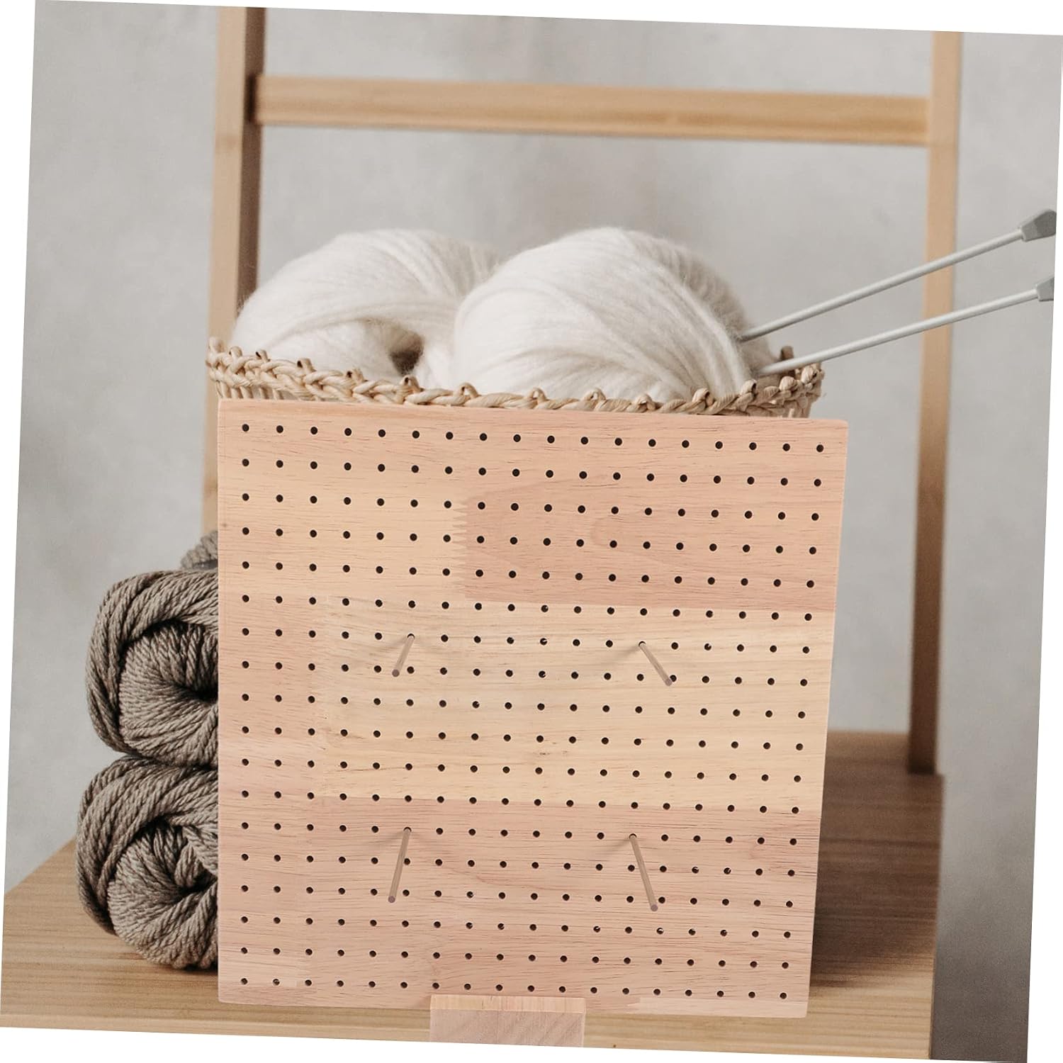 TOPPERFUN Blocking Pad Wooden Blocking Board for Knitting Crochet Accessories Crochet Knitting Board Lightweight