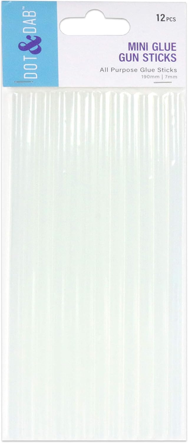 Dot & Dab Glues & AdhesivesGlue Gun Sticks (12 Pack), Multicolour, One