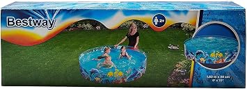 Fill N Fun Kid Kiddie Wading Swimming Snap Pool 72x15 for Bestway H2OGO