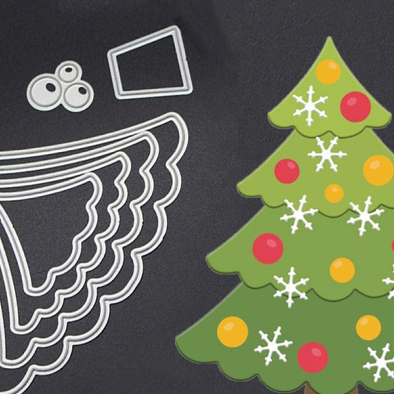 Fustelle Decorative Per Biglietti Di Natale Con Scritta Merry Christmas