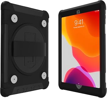 Splash-Proof iPad Case - CTA Magnetic Splash-Proof Case with Impact Shielding and Metal Mounting Plates for iPad Air2, iPad 5th & 6th Gen, and iPad Pro 9.7", Black PAD-MSPC9