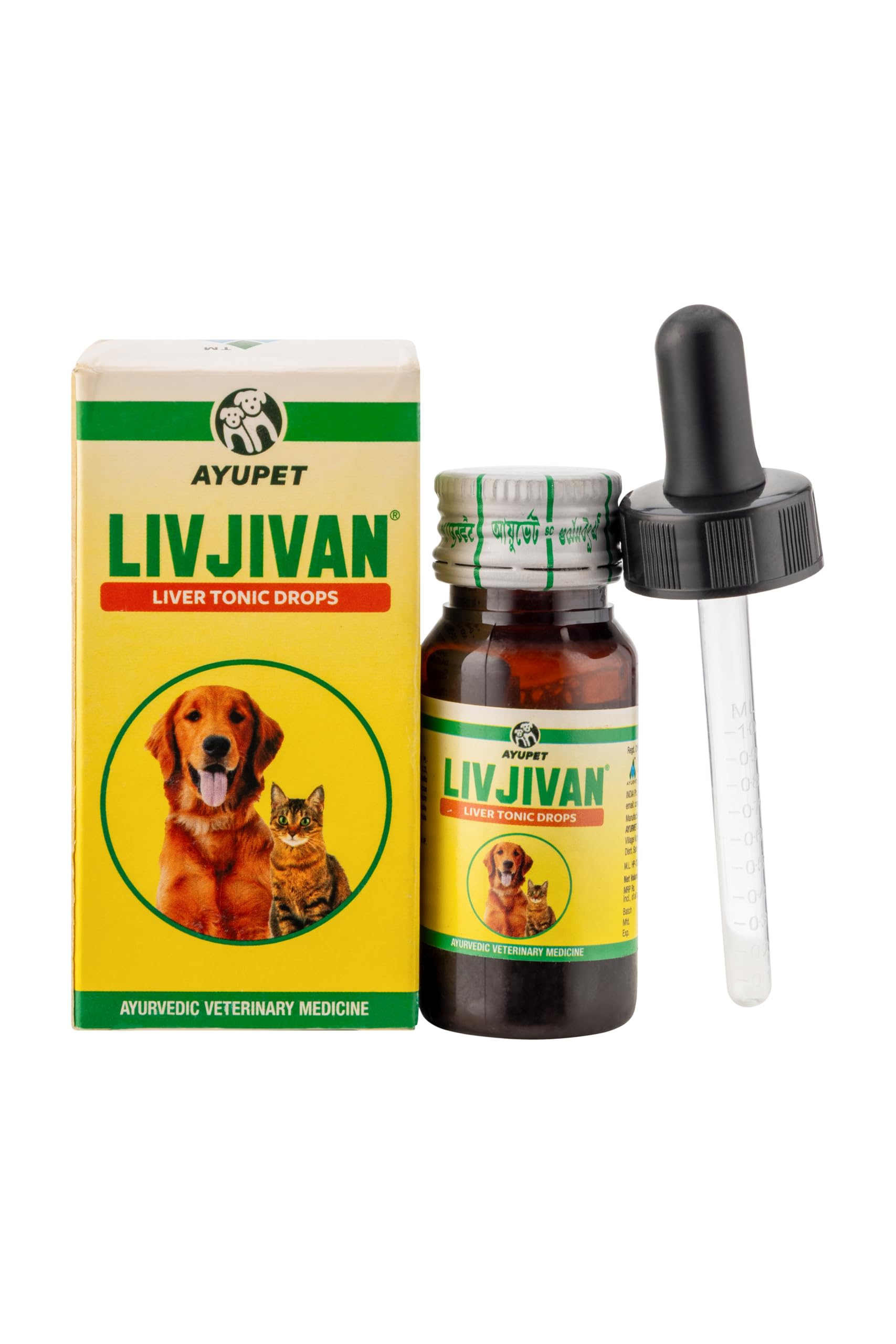 KAILVET PHARMA Liver Tonic Drops for Dogs & Cats | Supports Liver Health, Digestion & Detox | Herbal Pet Supplement | 30