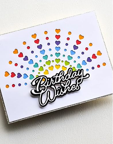 Miniatura 3 de Corazones brillantes marco de arco troquelado de metal, fondo de marco de corazones huecos, plantillas de corte de boda para álbumes de recortes,