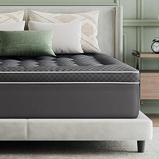 Novilla Surmatelas Premium 160x200 cm – Ultra Confort, Douceur et Respirant – 4 Saisons, Poche Profonde 30 cm – Gris foncé