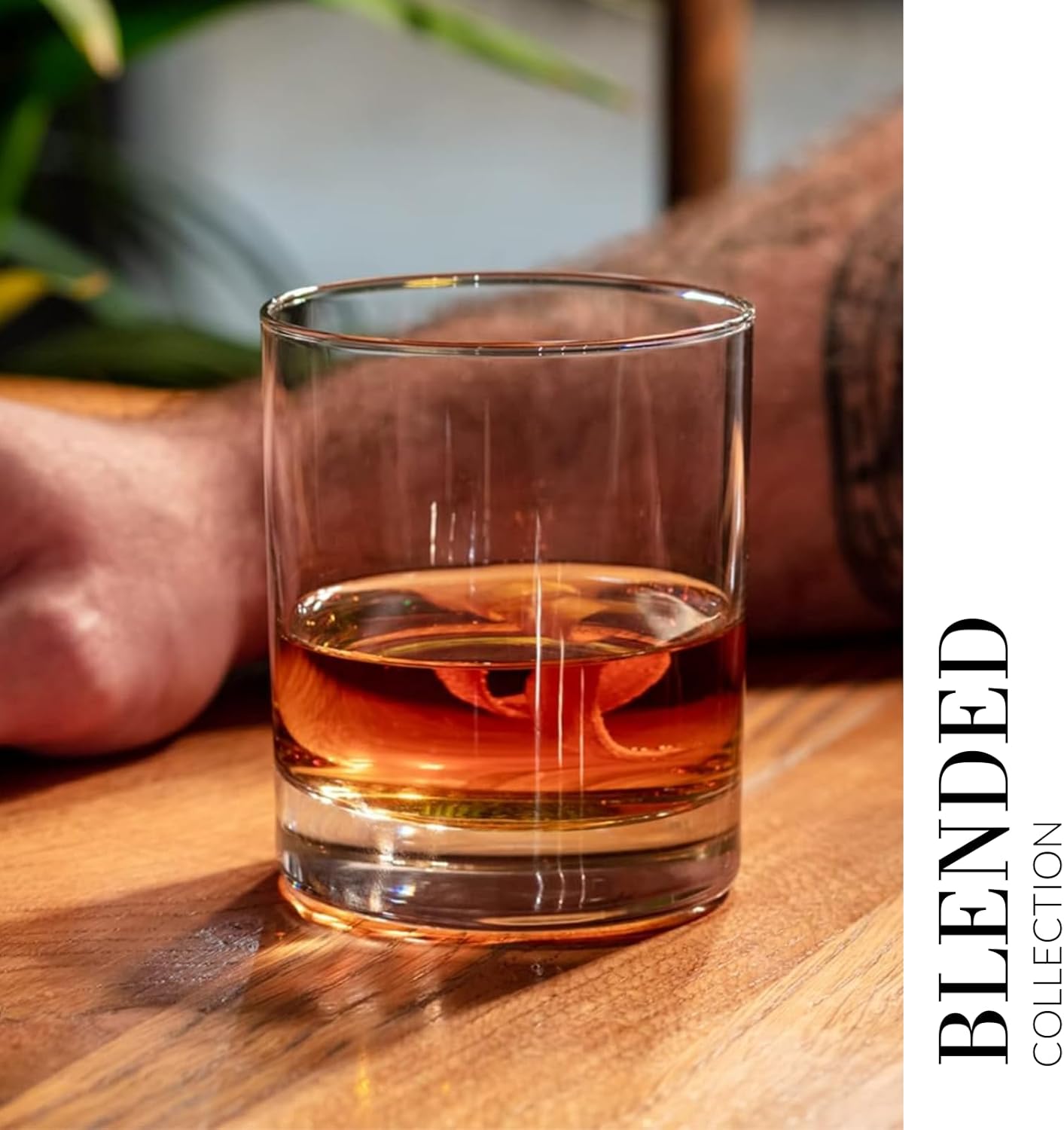 Krosno Whisky Sour Tumbler Glasses Old Fashioned Bourbon Cognac Brandy | Set of 6 | 10.1 oz | Blended Collection | Perfect for cocktails, drinks, water, juice, scotch, irish liquor, whisky - Image 5
