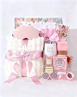 Self Care Gifts for Women - Birthday Gift Basket for Mom, Sister & Best Friend | Spa Set, Sympathy Gift Box, Get Well Soon Care Package, Thank You or Mother’s Day Unique Present