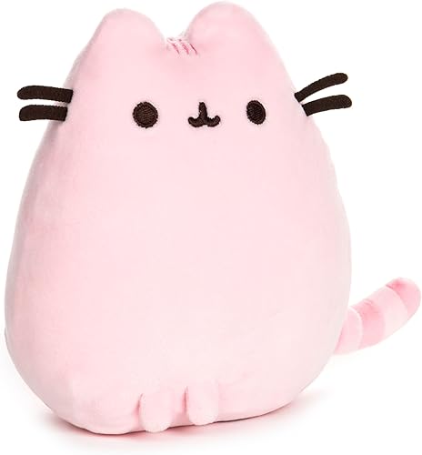 Vista 7 de GUND Pusheen Squisheen - Mascota de peluche gris,Rosa