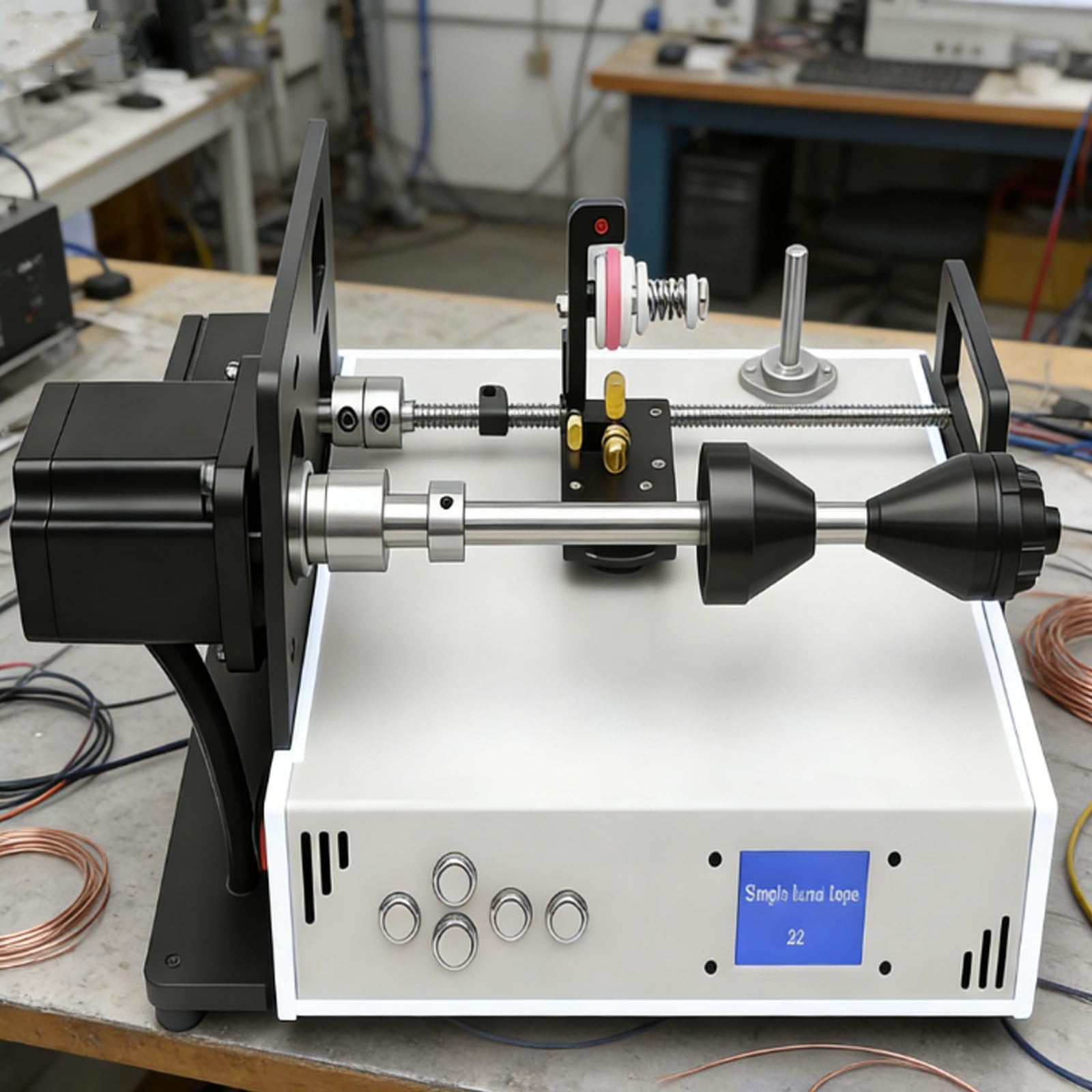 Precision CNC Automatic Coil Winding Machine | Professional Cable Tube Amplifier Windding Machine with Intelligent Auto-Layer Technology for Metal Wire,Fishing Line,Silk Thread & Coils