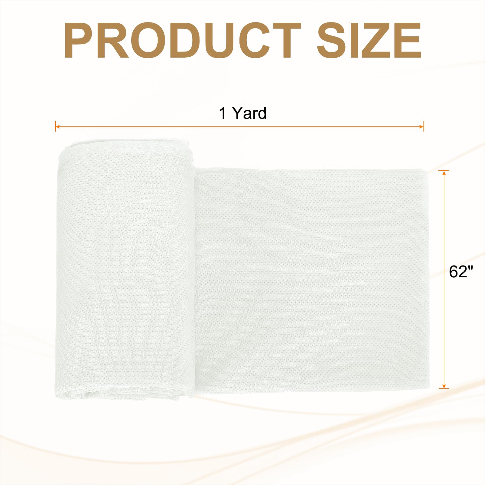 PATIKIL 62 Inch Wide Mesh Fabric Slightly Stretchy for Sewing Backpack Pocket and Straps Netting Clothes, Netting Bags - Image 2