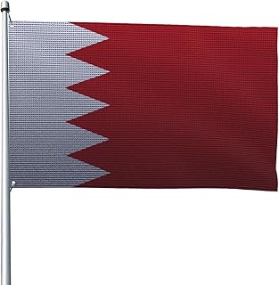 Flag Of Bahrain Knitting Effect Flag 4x6 Ft Heavy Duty Banner Durable Yard Outdoor Flags Decoration For All Seasons