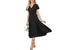 Elegant Lace Floral Tea-Length Dress for Wedding Guests