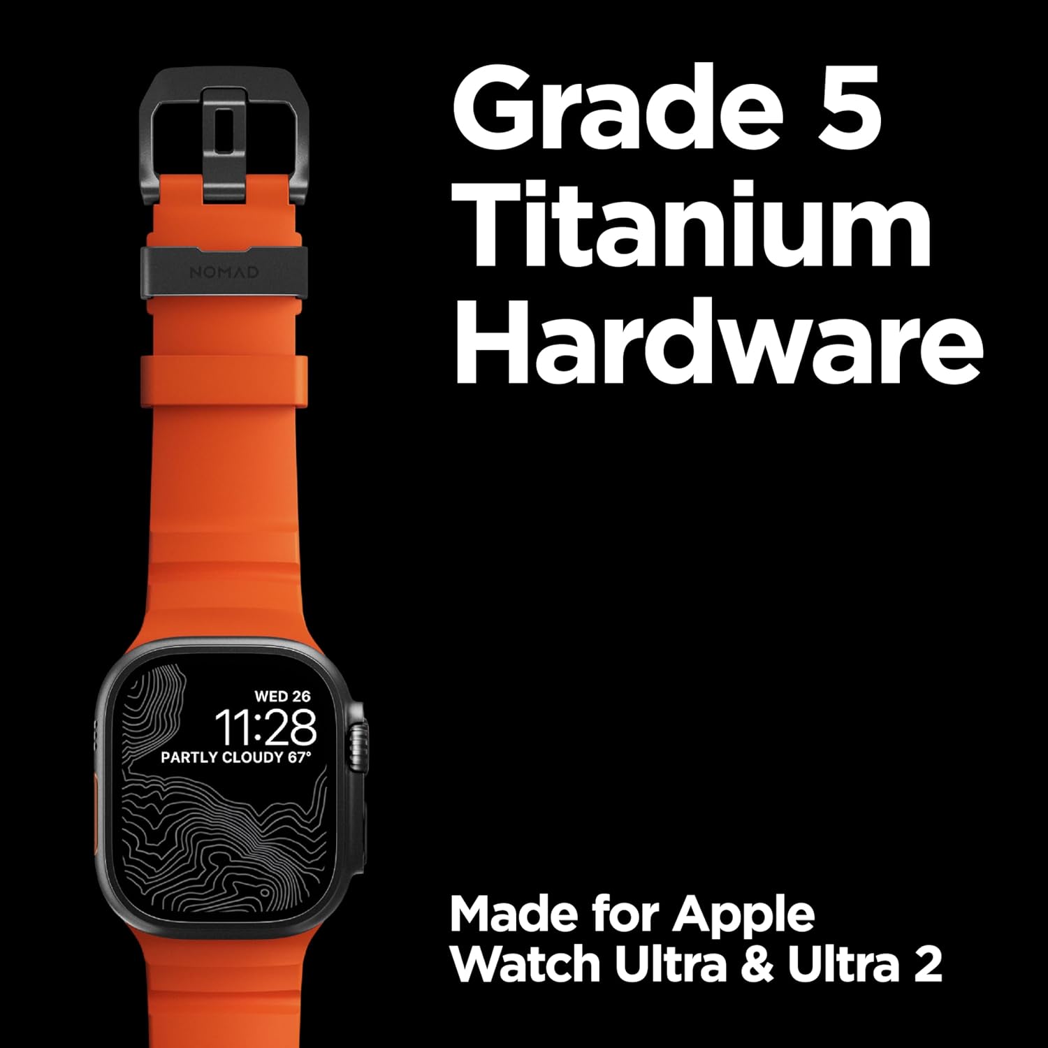 NOMAD Apple Watch Sport Band Rocky Point Apple Watch Band with Titanium Hardware