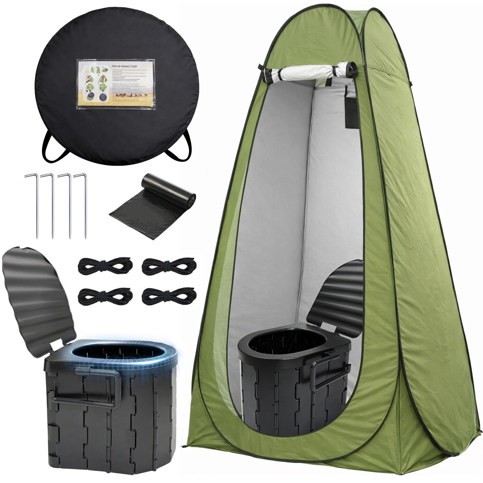 Amazon.co.jp: campmemory 防災トイレセット 簡易トイレ 携帯トイレ 12