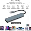 Hub USB C con HDMI 4K, Adaptador Multipuerto 7 en 1, Carga PD 100W | Adaptador USB C para MacBook Pro/Air, Dell XPS, HP, Lenovo, iPad Pro, Steam Deck, Lector de Tarjetas SD/TF, Laptop Delgada Portátil 5