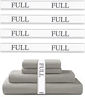 Vista 1 de Bandas organizadoras de sábanas, organizadores de sábanas para organizar, organizador de almacenamiento de sábanas elásticas para armario de lino