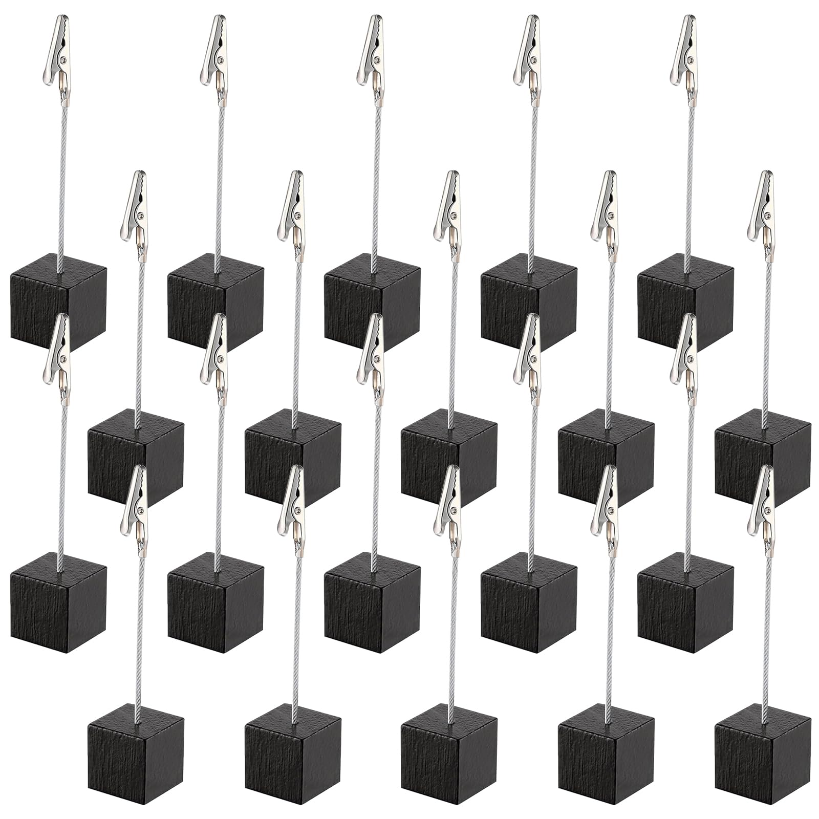 Lot De 20 Supports Photo Avec Pinces - Pour Bureau, Mariage, Fête, Décoration De Maison, Magasins, Restaurants, Affichage Des Numéros De Table