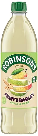 Robinsons Fruit and Barley Real Fruit Squash, Low Calorie. Apple and Pear, 1 Litre, 20 Servings