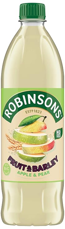Robinsons Fruit and Barley Real Fruit Squash, Low Calorie. Apple and Pear, 1 Litre, 20 Servings