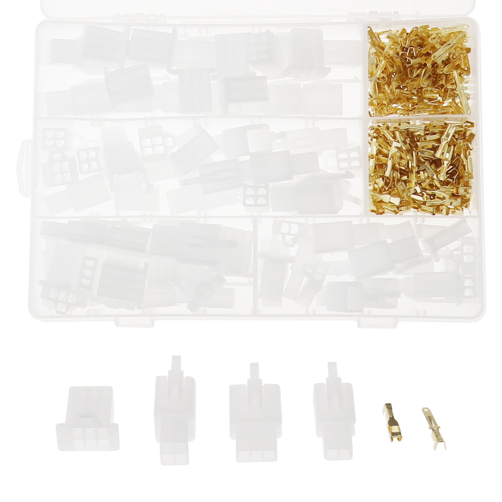 Micro Traders 40 Set Motorcycle Connectors 2 3 4 6 Pin Wire Auto Car Electrical Connectors Terminal Box