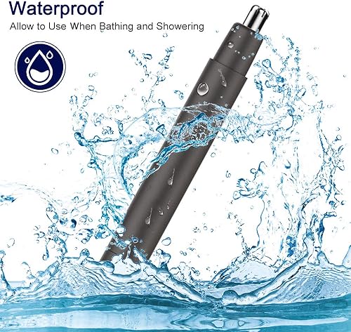 Miniatura 4 de Cortador de pelo para orejas y nariz, profesional, sin dolor, para hombres y mujeres, depilador facial eléctrico, impermeable, con cuchillas de