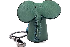 Handmade Leather Elephant Keychain: A Chic Accessory for Your Handbags