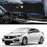 Vista 139 de Parasol, protector plegable para ventana delantera, plegable, visera para parabrisas 240T, cobertura completa para mantener el automóvil fresco