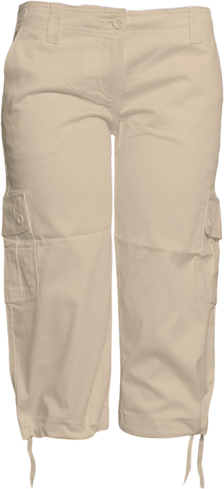 Womens Capri Pants - Khaki Tan- Size 6