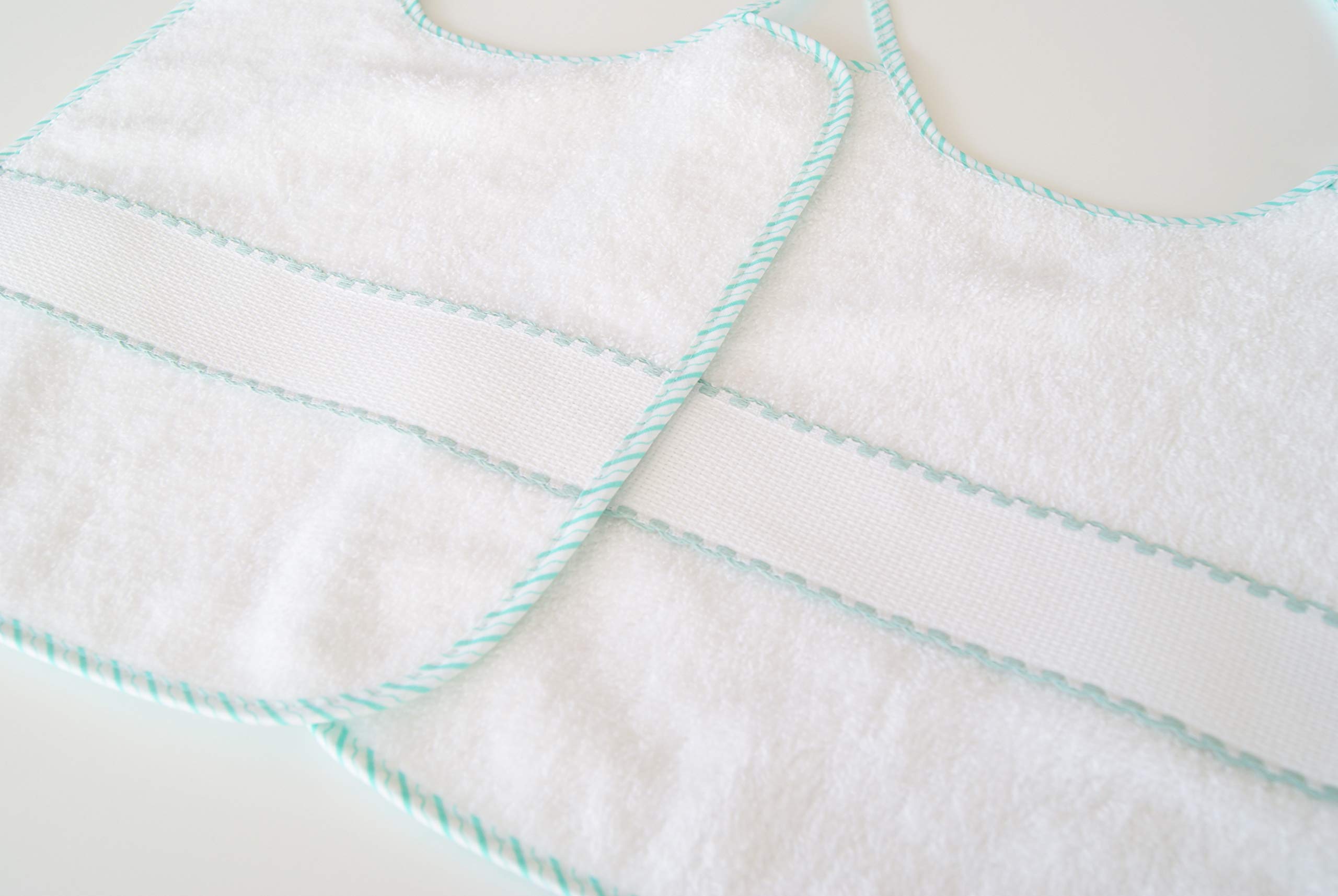 Interbaby 00042 - Pack de 12 baberos de punto de cruz 20x25, unisex