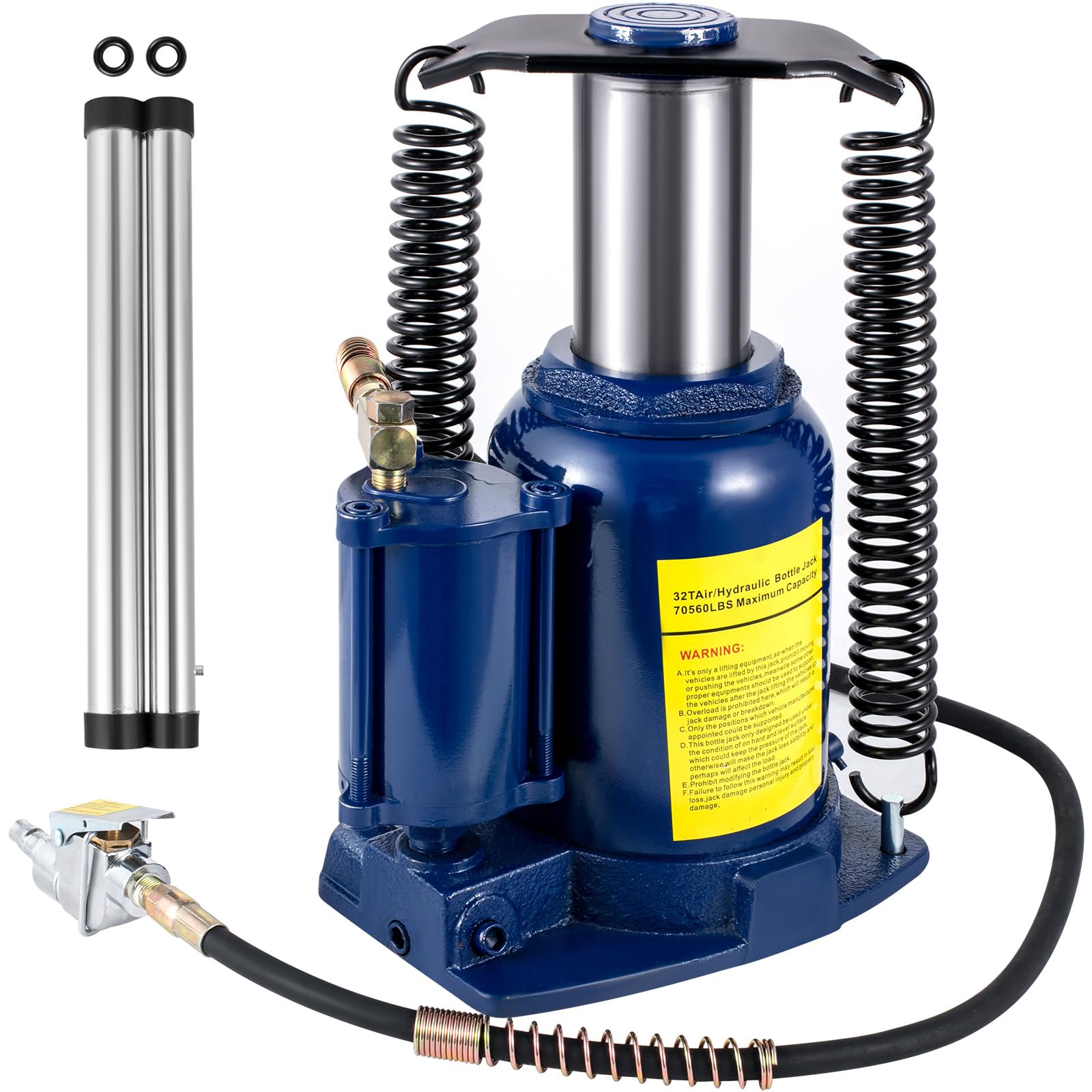 Martinetto Idraulico A Bottiglia 20 Tonnellate - Sollevatore Per Auto E Macchinari | Gamma 240-450 Mm - Foto 6