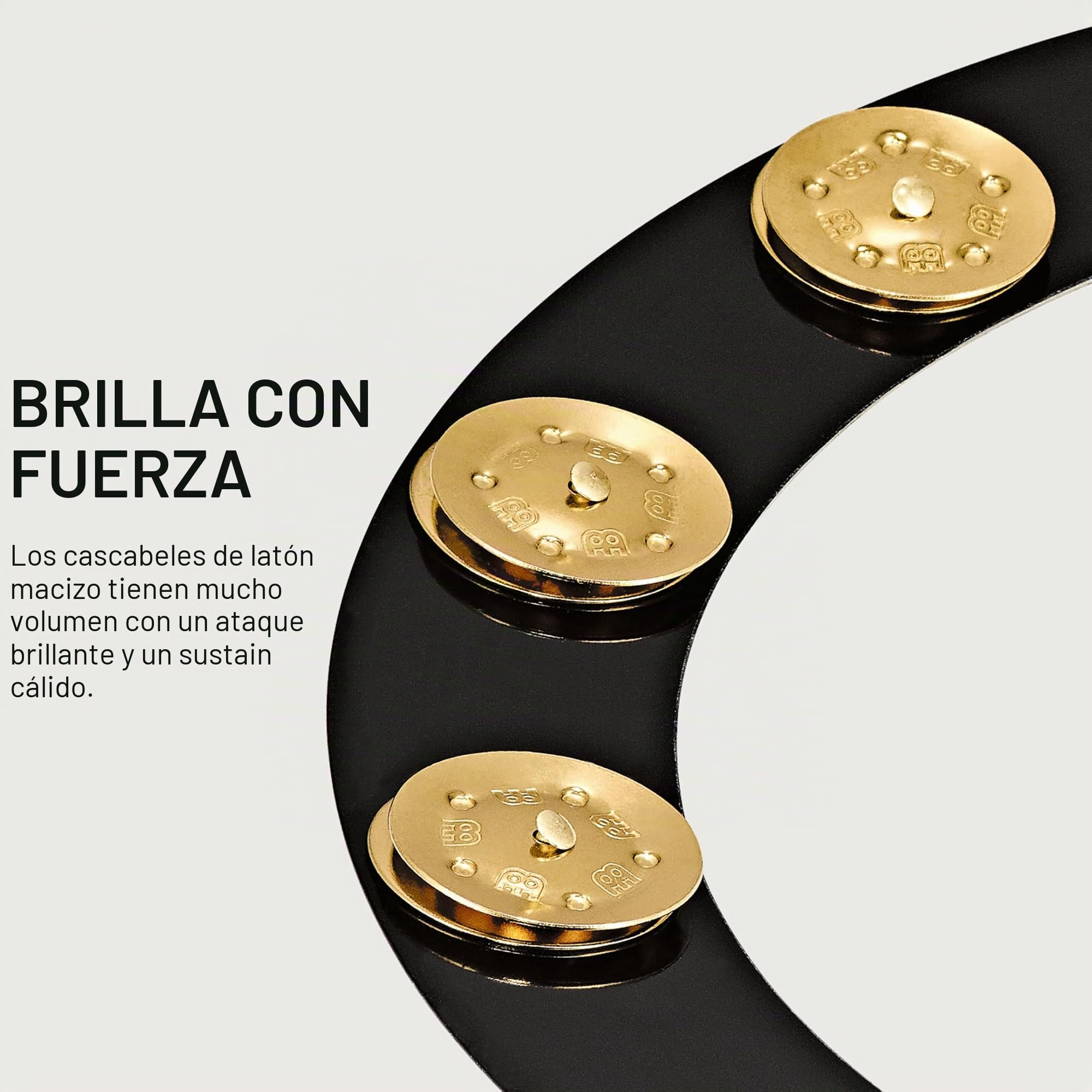 Meinl Cymbals cring Ching Anillo Acero pandereta Jingle efecto para HiHats, color Negro, BBP14 | Accesorios de pandereta para tambores, 1 fila Jingles, diámetro 14 pulgadas, aleación de latón y latón