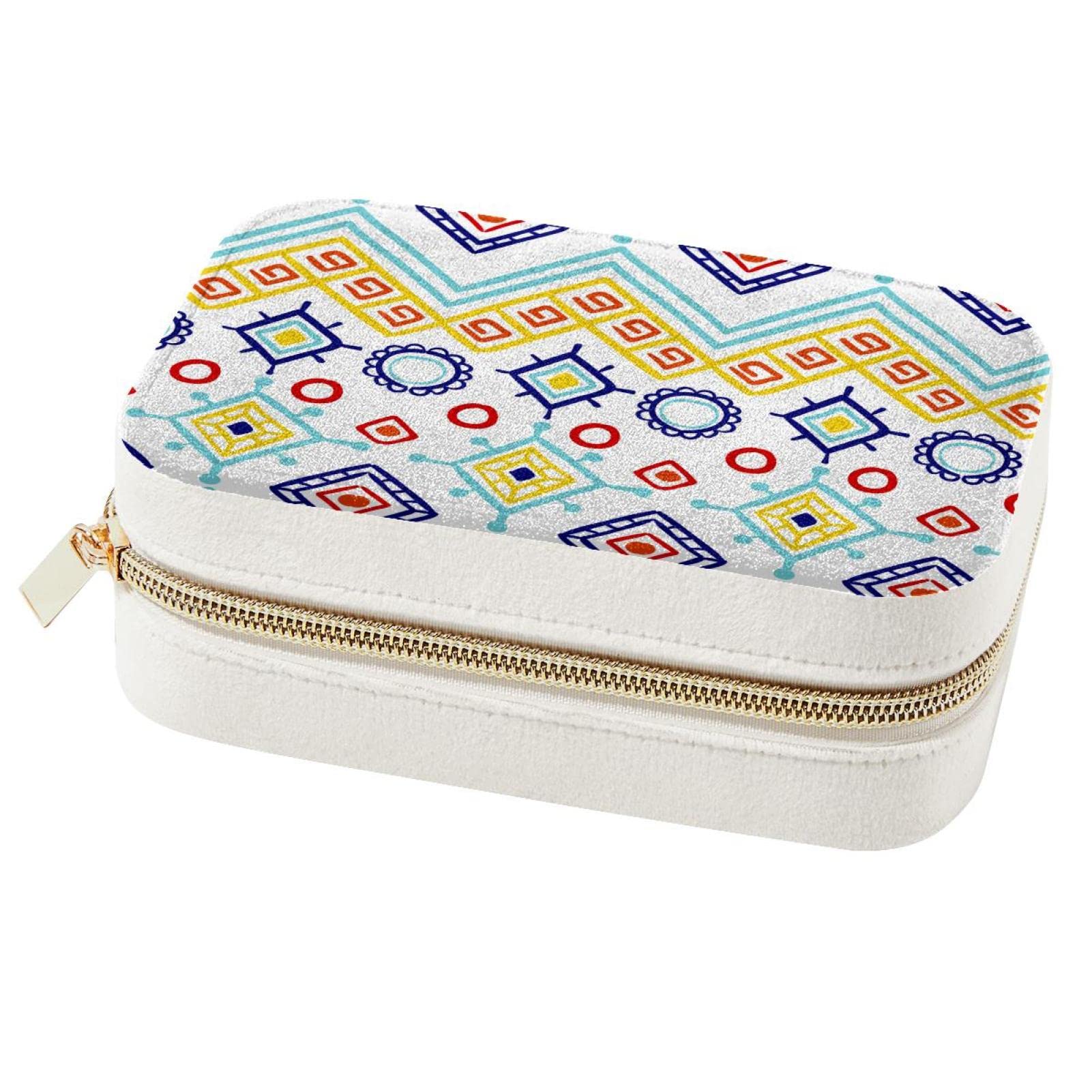 Boîte à bijoux Bohême portable : mini rangement de voyage pour femmes