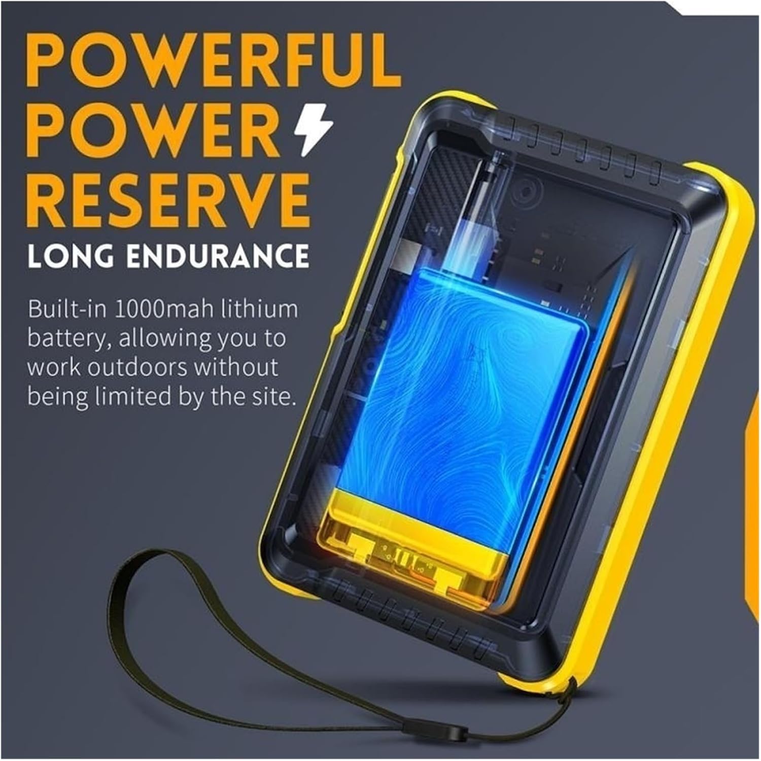 MINING DSO152 Portable Digital Oscilloscope showing internal battery