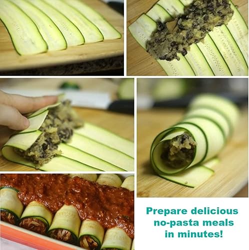 Miniatura 4 de Zittop 2 peladores de verduras de hoja de cerámica prémium para zanahoria, papa, calabacín, pepinos y rebanadas de verduras, afeita queso duro