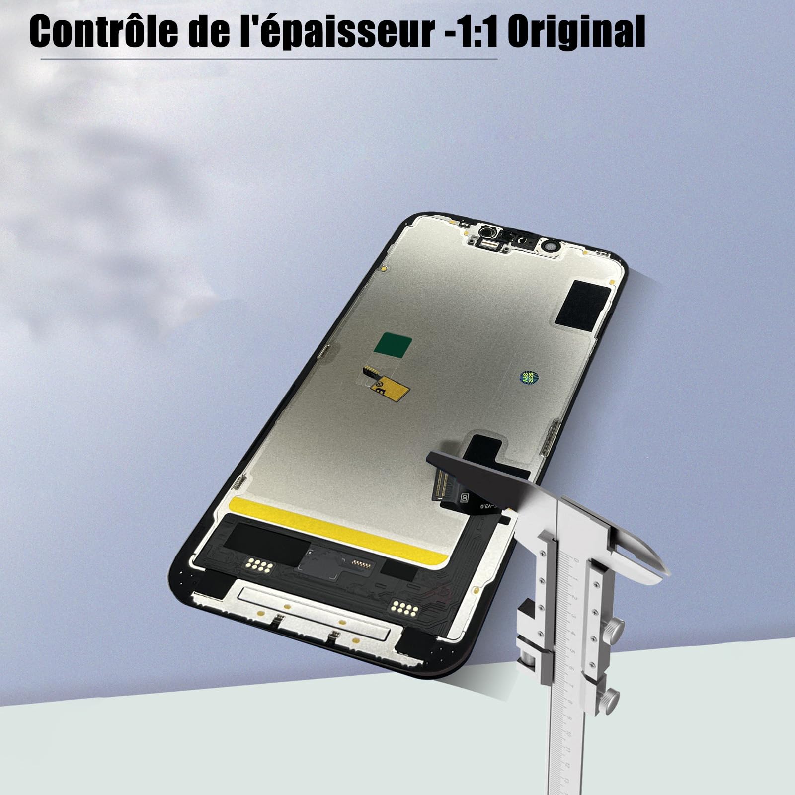 DIGI4U Ecran pour iPhone 14 OLED, Full HD Compatible Face ID Retina 3D Touch True Tone avec Assemblage Digitizer, Kit d’Outils de Réparation et Adhésif Étanche