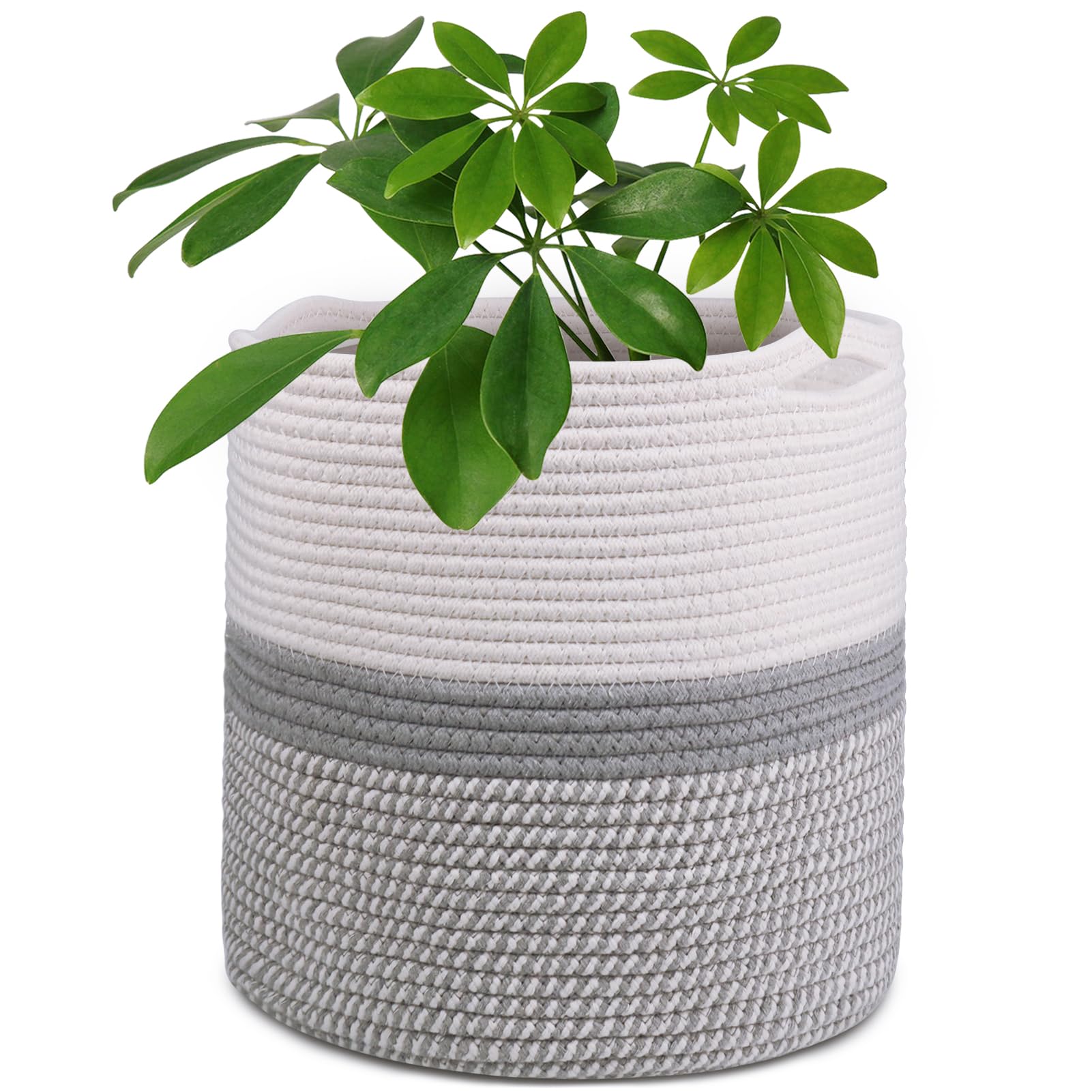 Vaso da fiori da 20 cm con fodera, cesto portaoggetti in cotone, vaso