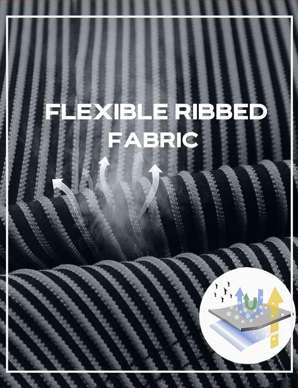 MIZOK Men's Stripe Performance Compression Workout Shorts Tight Gym Athletic Shorts with Pockets - Image 5